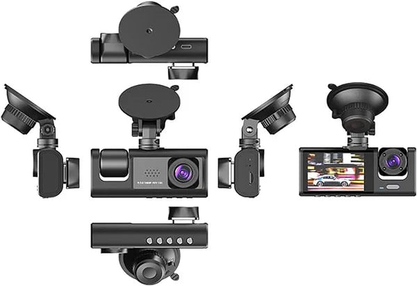 3-channel 1080P Car Driving Recorder (Three Cameras)
