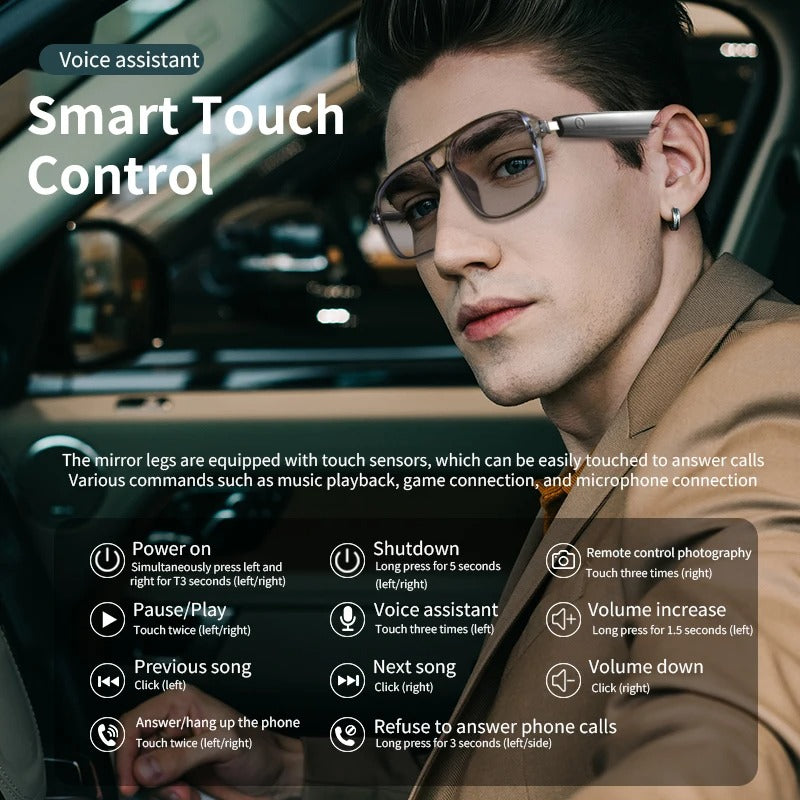 Anti-Blue Light Metal Sun Glasses