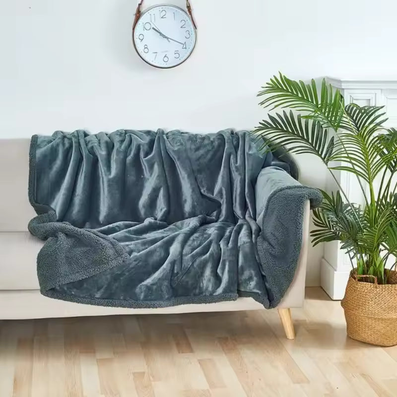Midnight Comfort Waterproof Black Throw