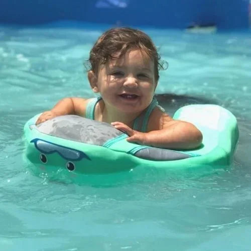Smart Swim Trainer, Baby Pool Float With Canopy and Solid Swimming Waist Ring