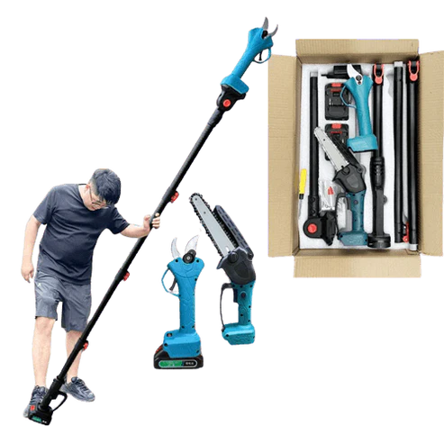 2 in 1 Cordless 8 inch Chainsaw with Pole Saw