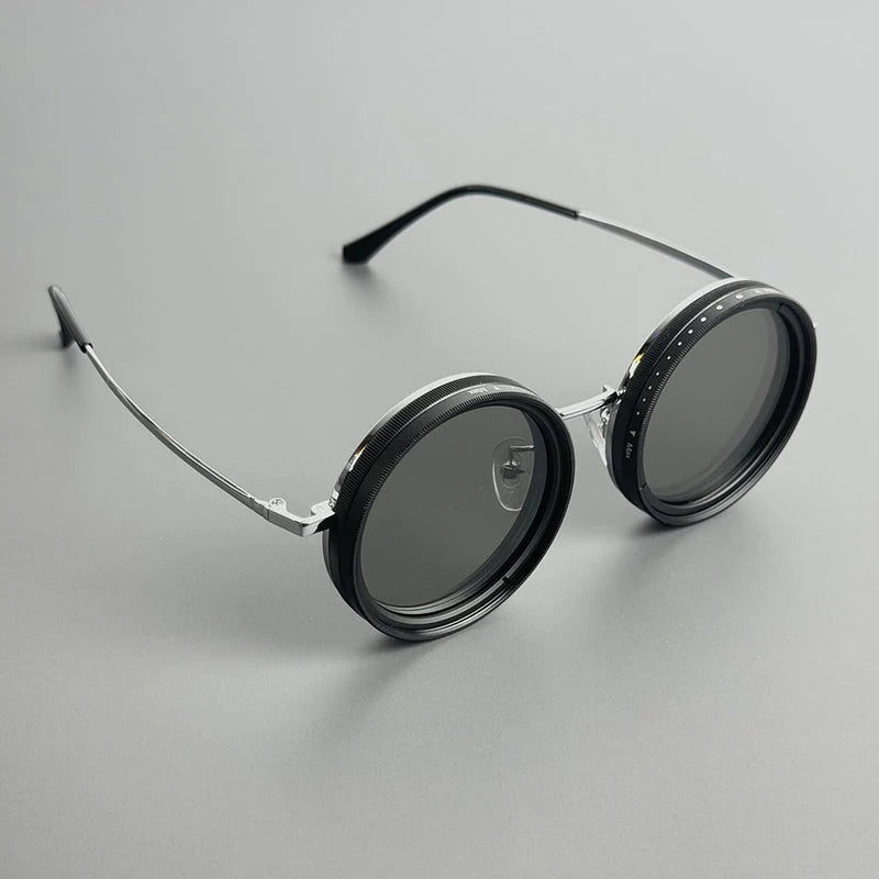 Stylish Adjustable Polarized Sunglasses with ND Filter – Handcrafted Retro Design for Men & Women.