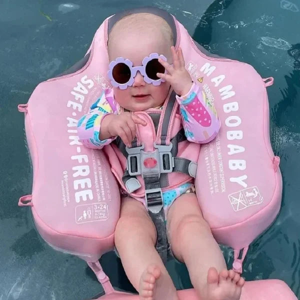 Smart Swim Trainer, Baby Pool Float With Canopy and Solid Swimming Waist Ring