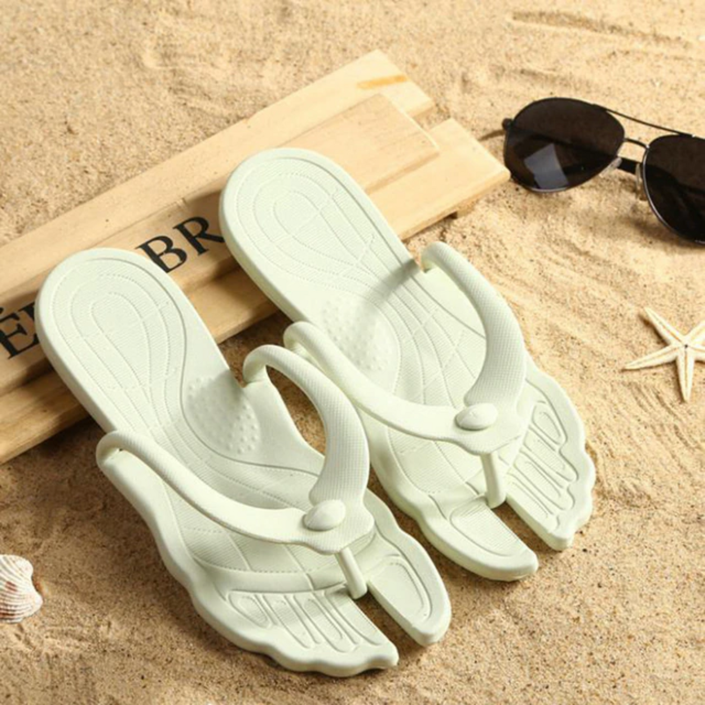 Summer Travel Portable Detachable Folding Non-Slip Slippers for Beach, Pool, Bathroom, etc.