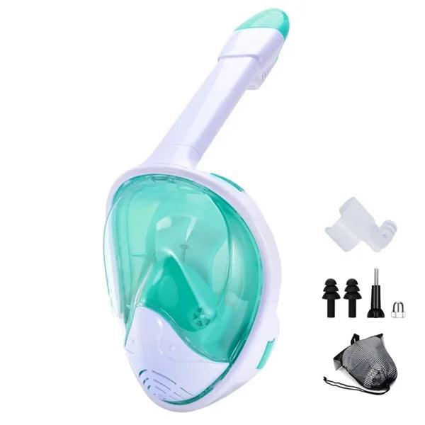 Full Face Snorkeling Mask with Removable Camera Holder