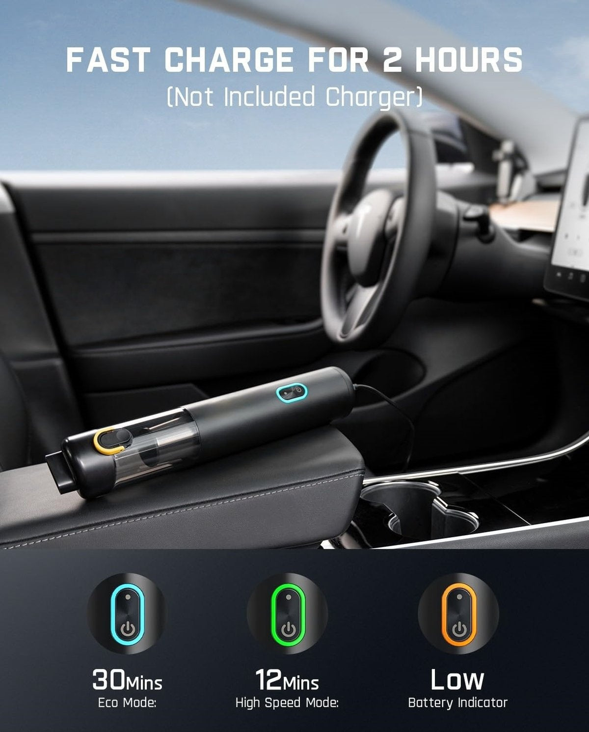 Cordless Car Vacuum High Power