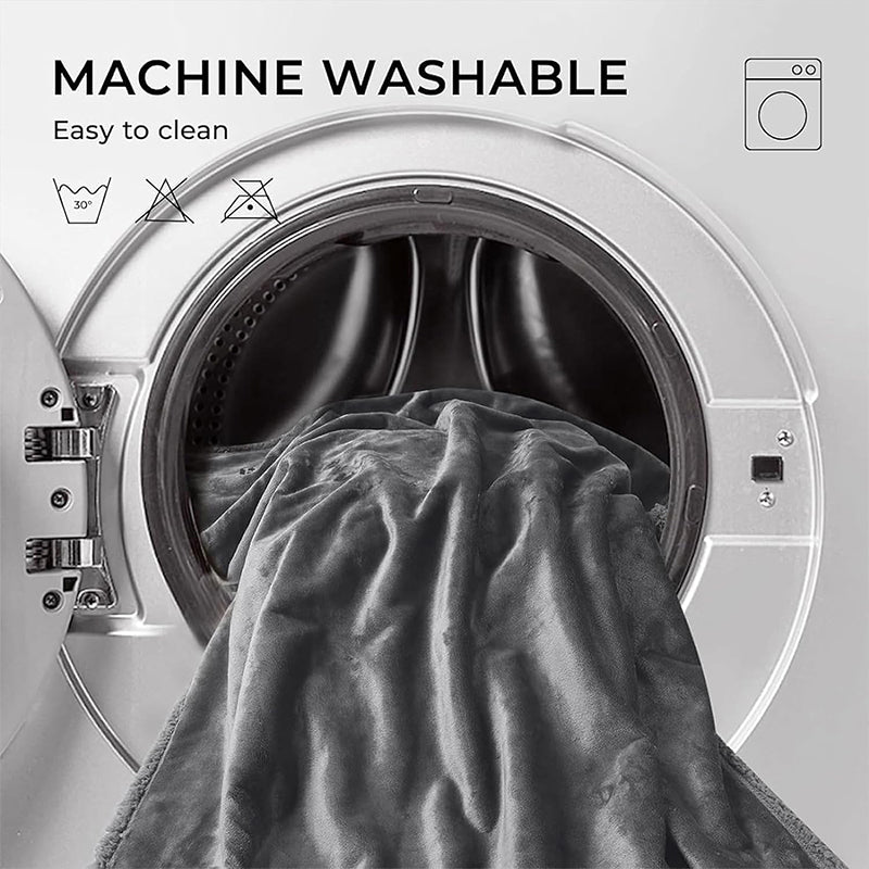 Midnight Comfort Waterproof Black Throw