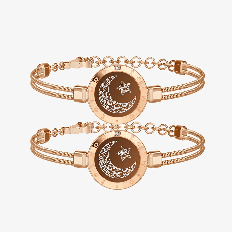 Totwoo Smart Bracelets Long Distance Love for Couples with Vibration & Lights