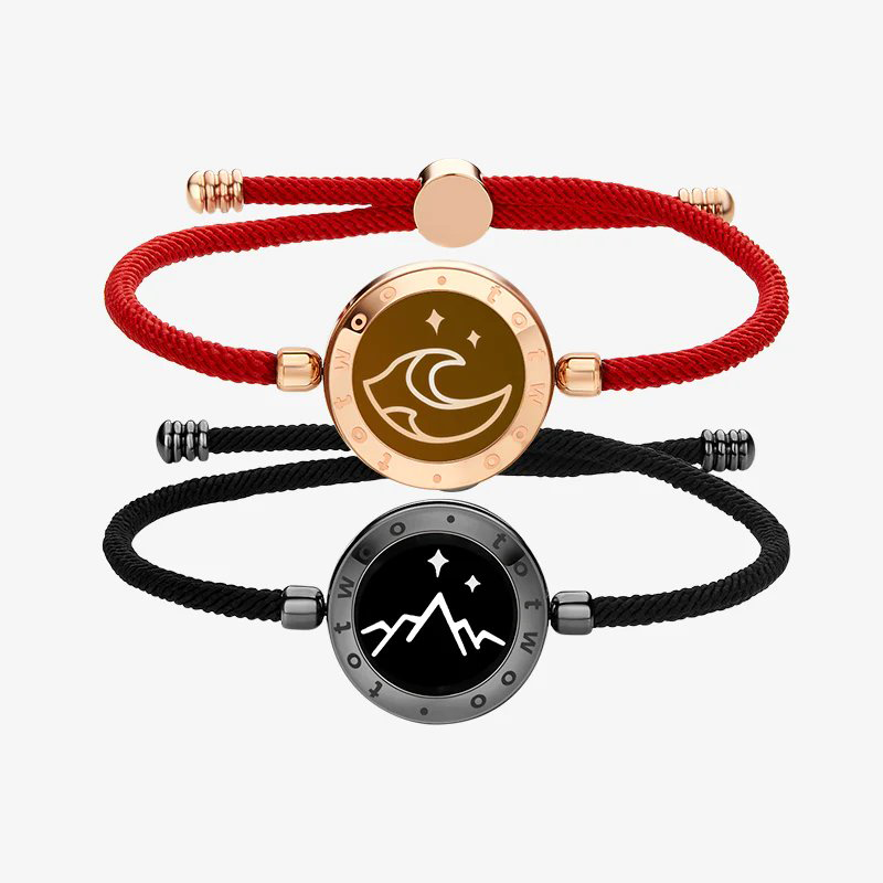 Totwoo Smart Bracelets Long Distance Love for Couples with Vibration & Lights