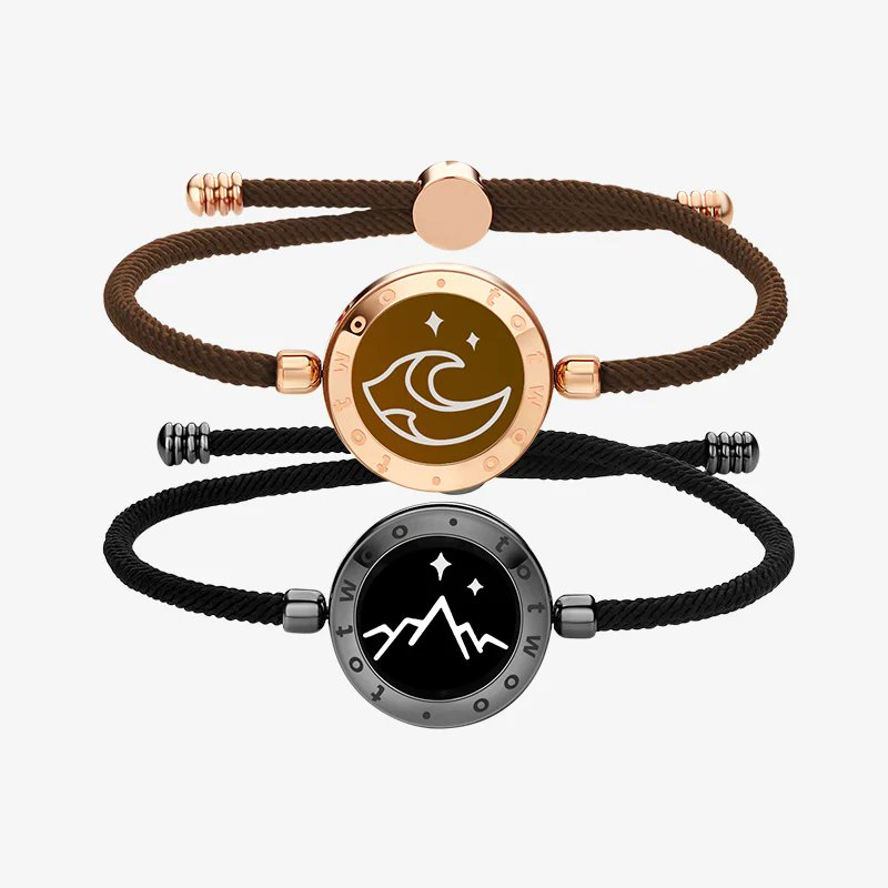 Totwoo Smart Bracelets Long Distance Love for Couples with Vibration & Lights