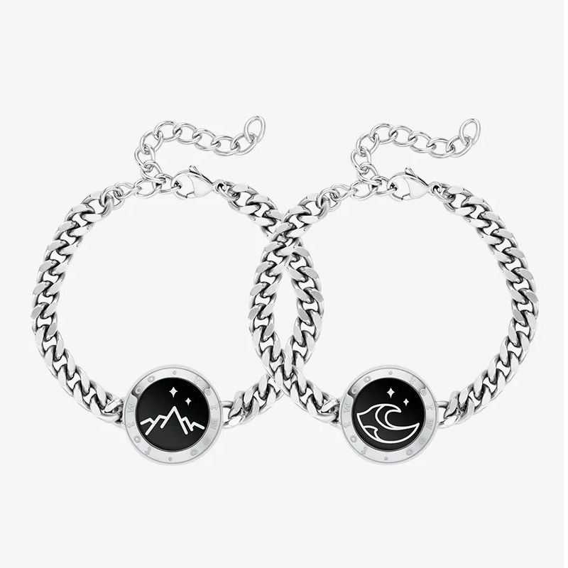 Totwoo Smart Bracelets Long Distance Love for Couples with Vibration & Lights