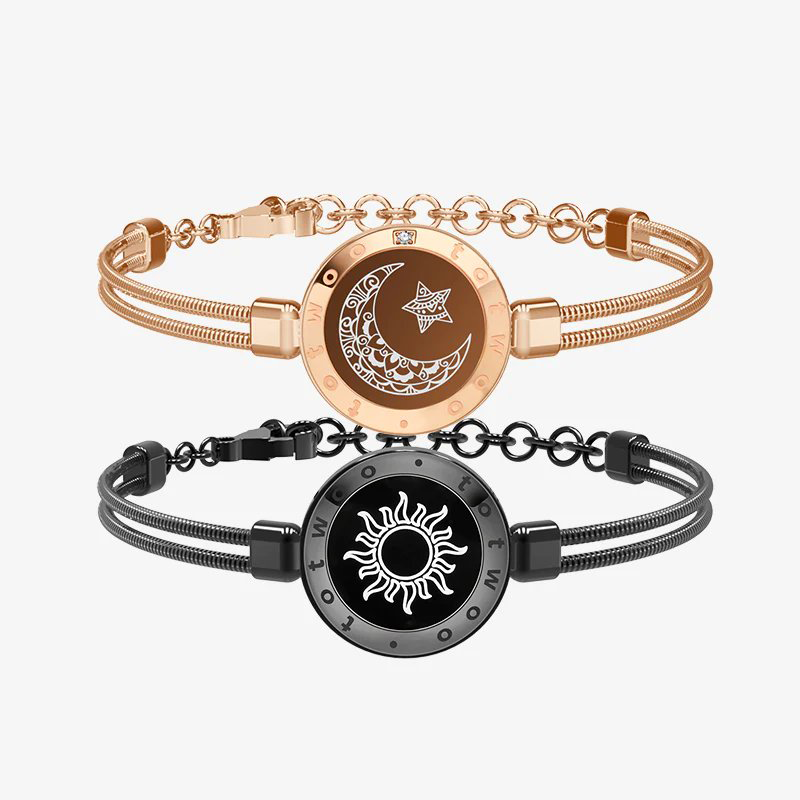 Totwoo Smart Bracelets Long Distance Love for Couples with Vibration & Lights