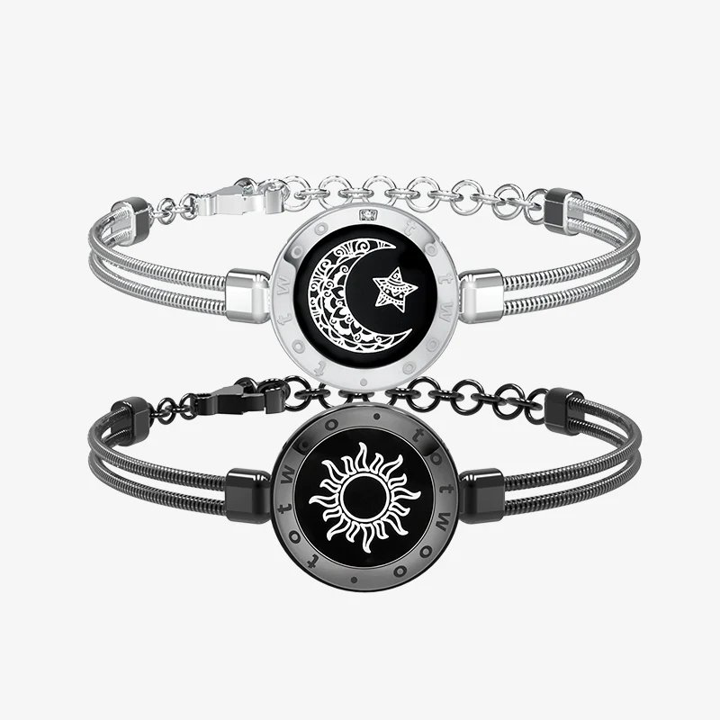 Totwoo Smart Bracelets Long Distance Love for Couples with Vibration & Lights