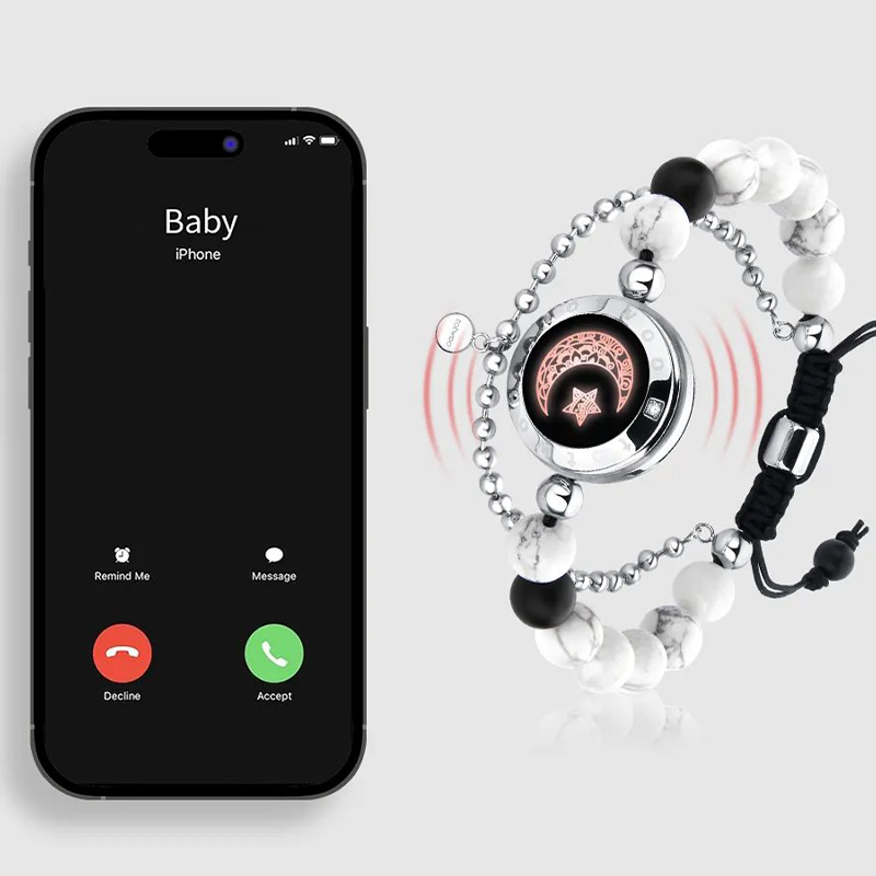 Totwoo Smart Bracelets Long Distance Love for Couples with Vibration & Lights