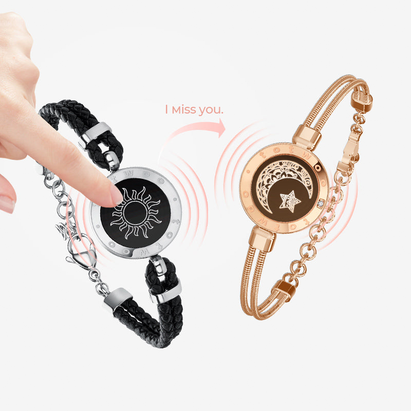 Totwoo Smart Bracelets Long Distance Love for Couples with Vibration & Lights