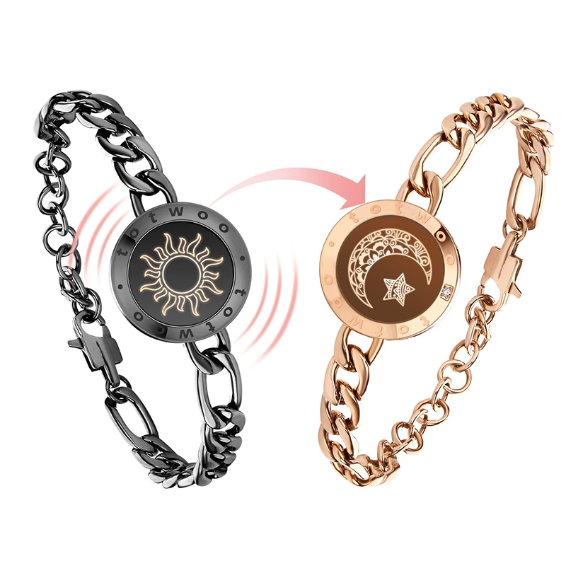Totwoo Smart Bracelets Long Distance Love for Couples with Vibration & Lights