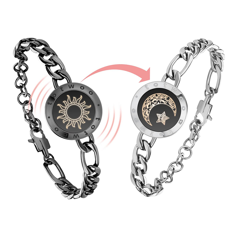 Totwoo Smart Bracelets Long Distance Love for Couples with Vibration & Lights