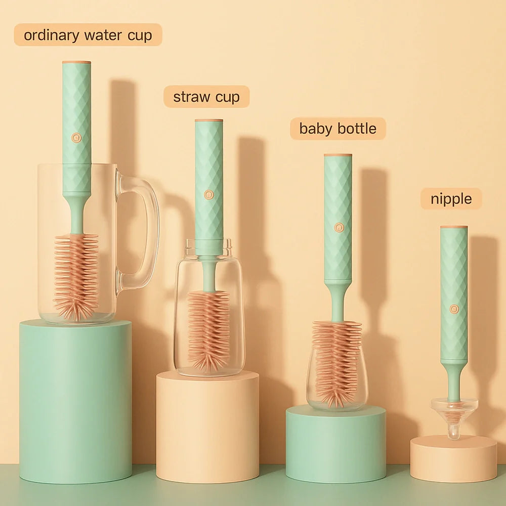Rechargeable Electric Baby Bottle Brush Set