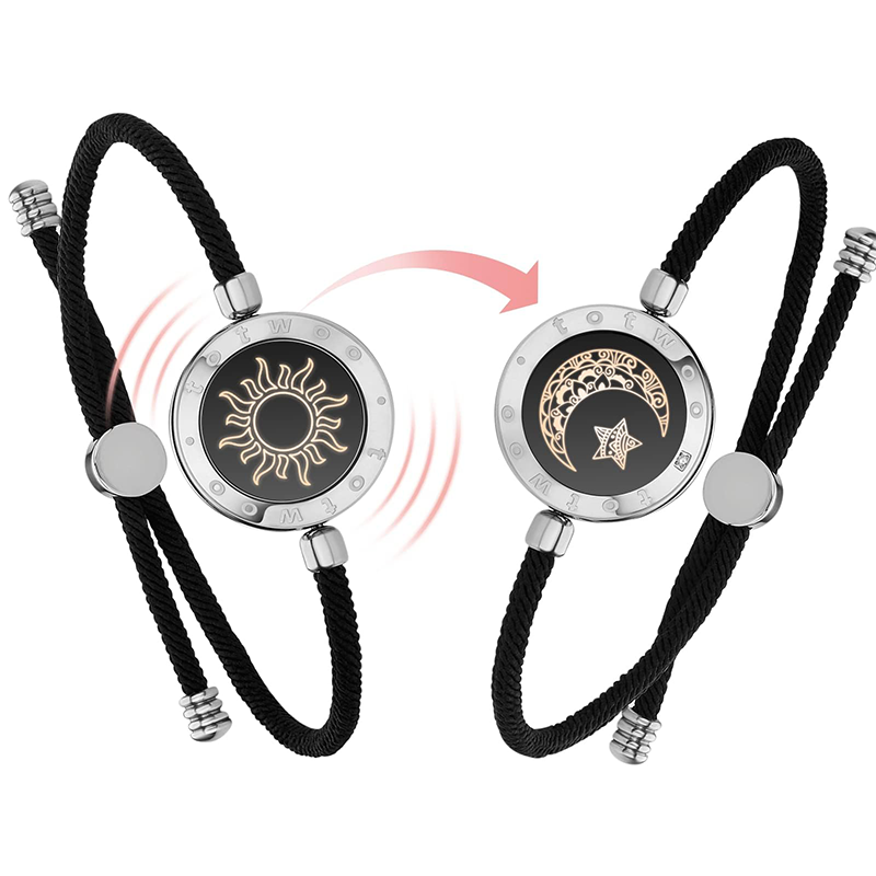 Totwoo Smart Bracelets Long Distance Love for Couples with Vibration & Lights