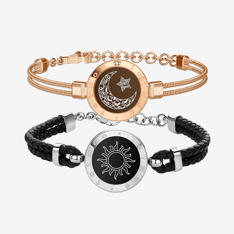 Totwoo Smart Bracelets Long Distance Love for Couples with Vibration & Lights