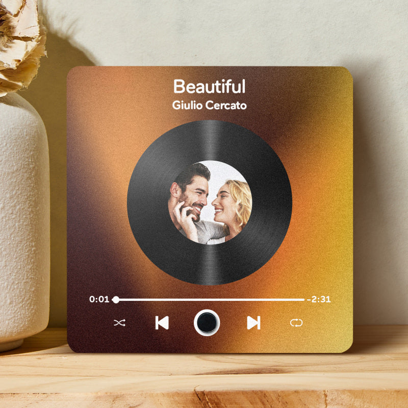 Customized Music Fridge Magnet Personalized Photo Fridge Magnet Can Play Songs and Adjust Volume