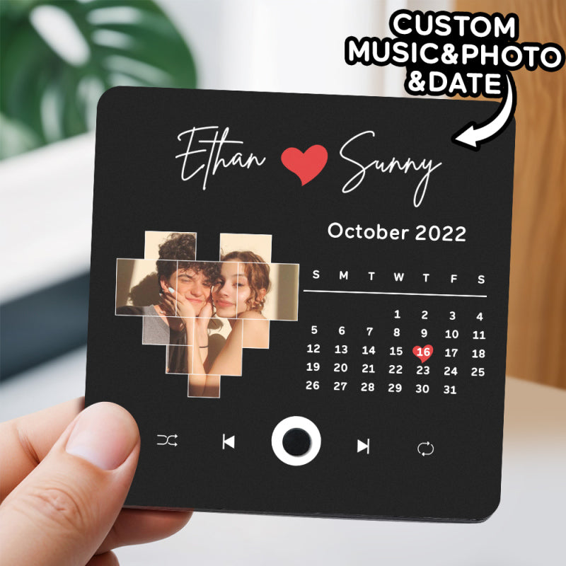 Customized Music Fridge Magnet Personalized Photo Fridge Magnet Can Play Songs and Adjust Volume