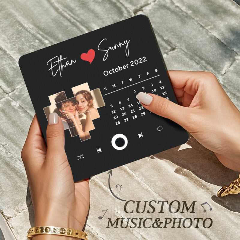 Customized Music Fridge Magnet Personalized Photo Fridge Magnet Can Play Songs and Adjust Volume
