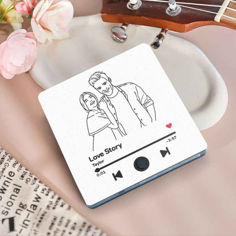 Customized Music Fridge Magnet Personalized Photo Fridge Magnet Can Play Songs and Adjust Volume