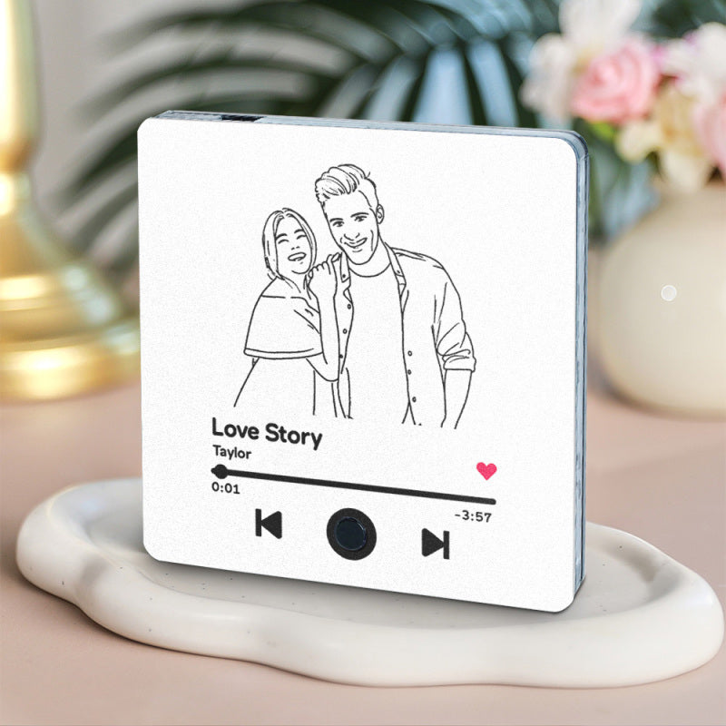 Customized Music Fridge Magnet Personalized Photo Fridge Magnet Can Play Songs and Adjust Volume