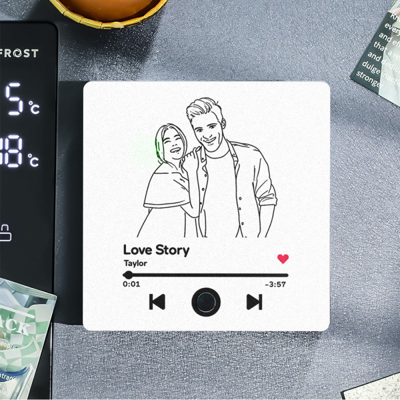 Customized Music Fridge Magnet Personalized Photo Fridge Magnet Can Play Songs and Adjust Volume