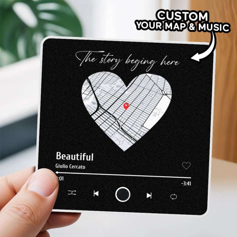 Customized Music Fridge Magnet Personalized Photo Fridge Magnet Can Play Songs and Adjust Volume