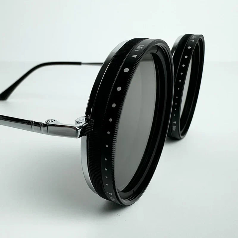 Stylish Adjustable Polarized Sunglasses with ND Filter – Handcrafted Retro Design for Men & Women.