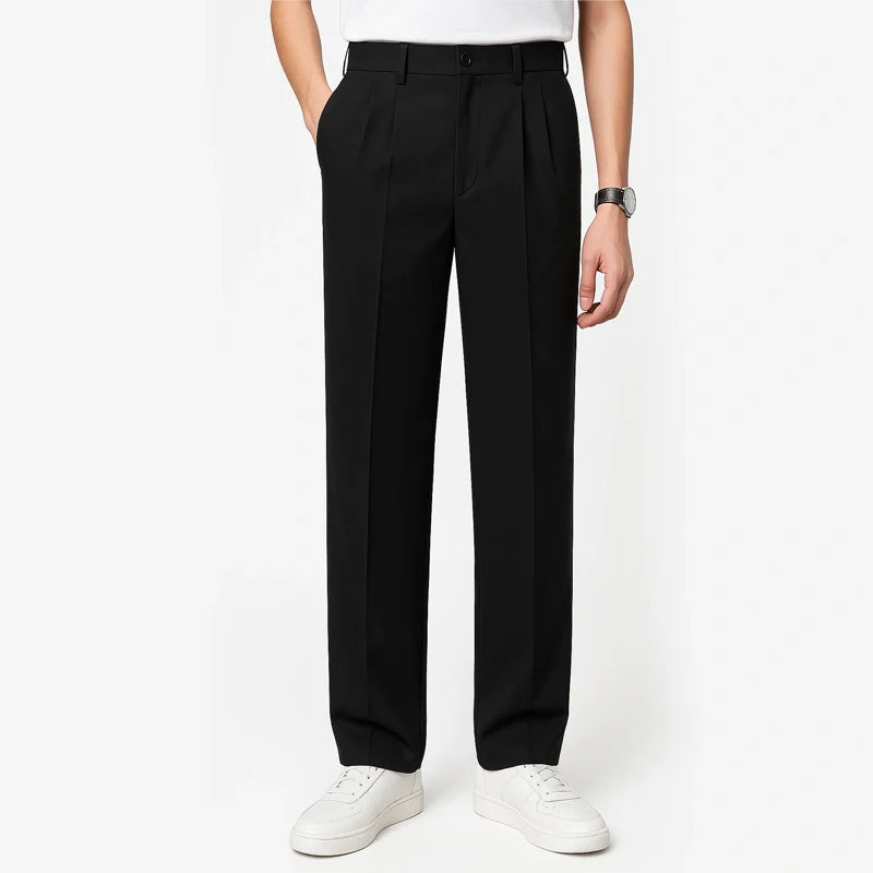 CoolForm Men's Ice Silk Pants – Slim Fit, Super Stretch, Everyday Comfort