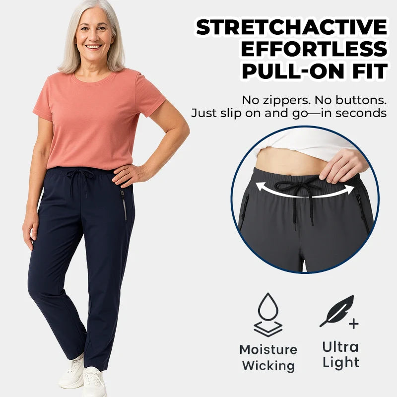 ComfyFlex Women’s Stretch Pants – Breathable, Ultra Soft, All-Day Fit