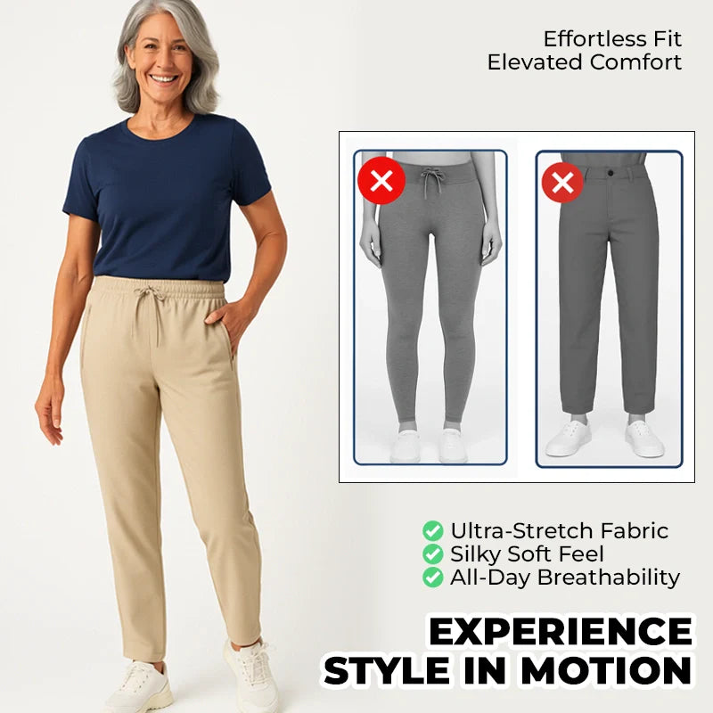 ComfyFlex Women’s Stretch Pants – Breathable, Ultra Soft, All-Day Fit