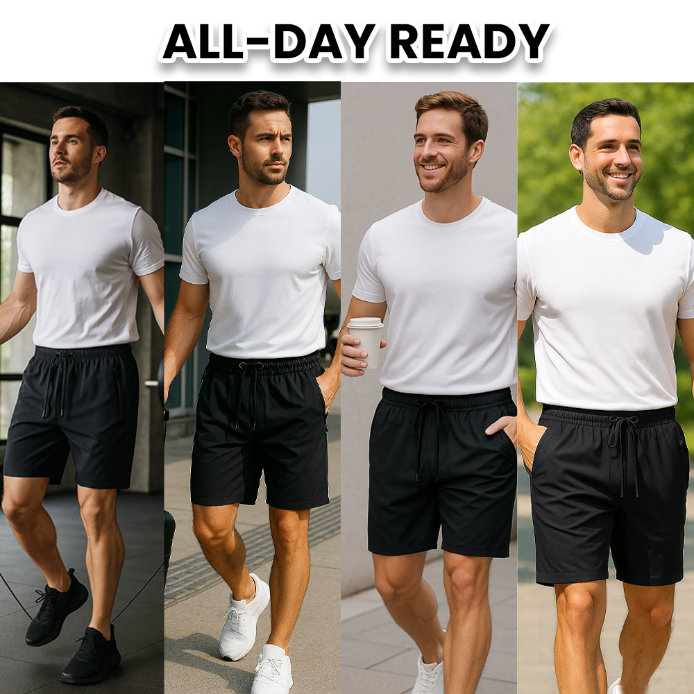 CoolFlex Men’s Ice Silk Shorts – Ultra Light, Stretch Fit, All-Day Comfort