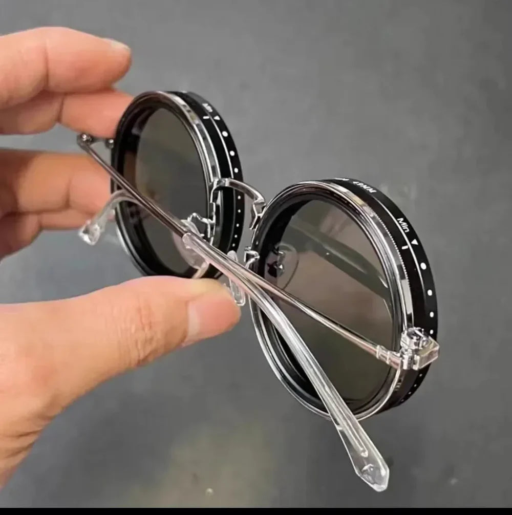 Stylish Adjustable Polarized Sunglasses with ND Filter – Handcrafted Retro Design for Men & Women.