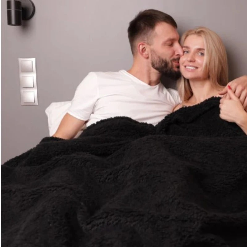Midnight Comfort Waterproof Black Throw