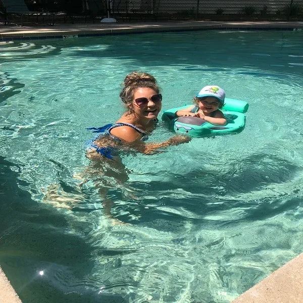 Smart Swim Trainer, Baby Pool Float With Canopy and Solid Swimming Waist Ring