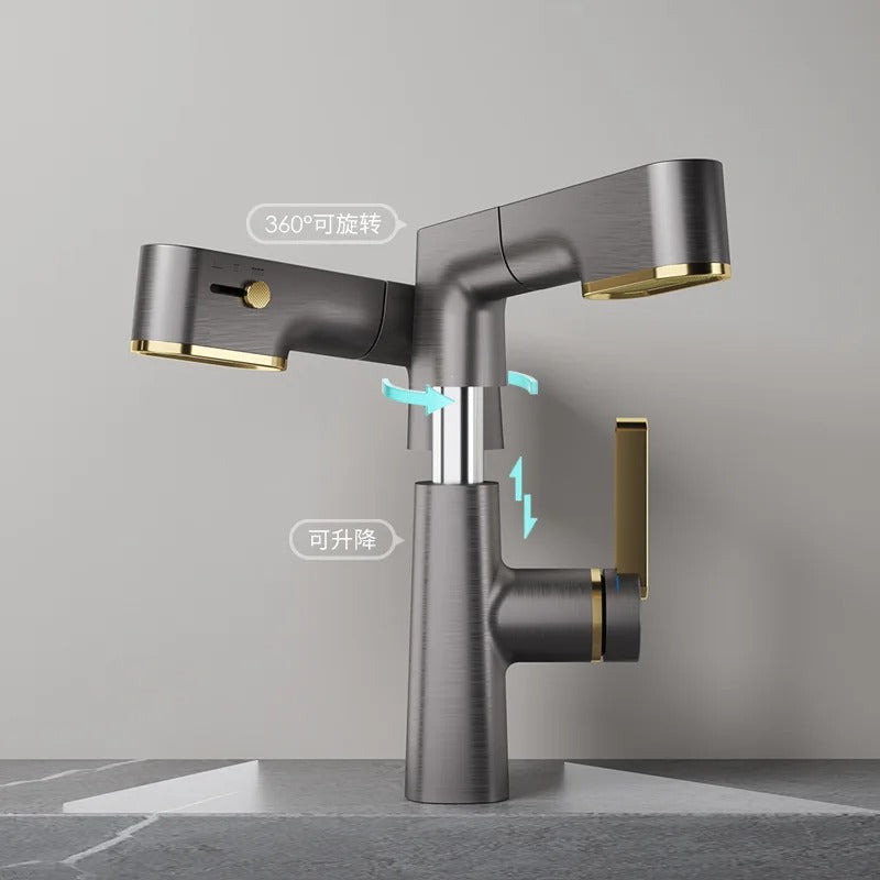 3-Speed Digital Display Faucet – Hot & Cold Lift Design