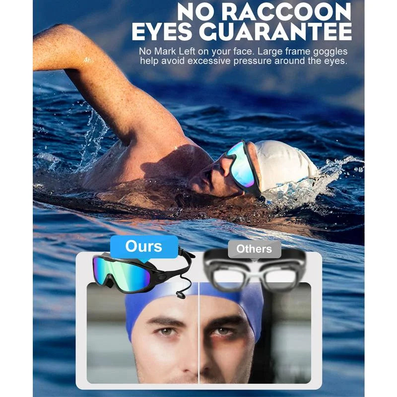 Wide View Anti Fog & UV Swimming Goggles