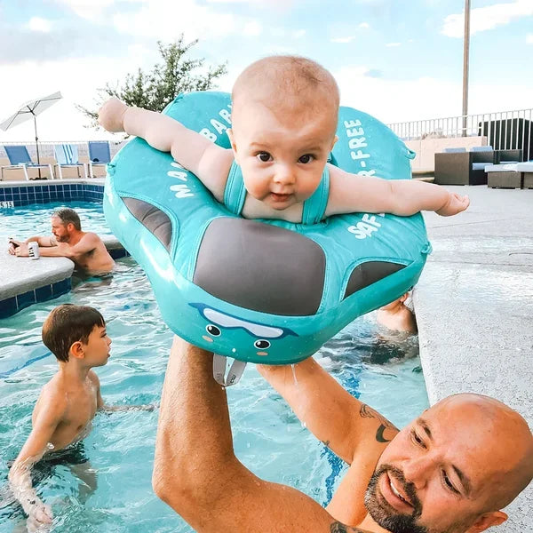 Smart Swim Trainer, Baby Pool Float With Canopy and Solid Swimming Waist Ring