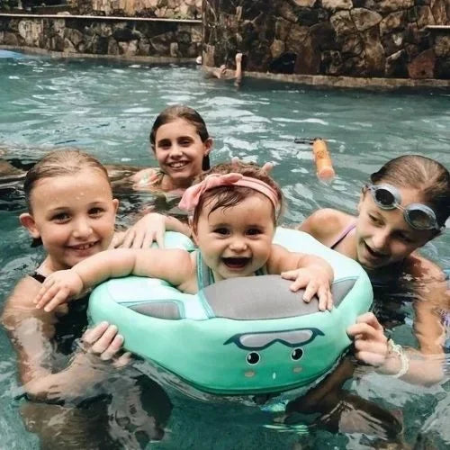 Smart Swim Trainer, Baby Pool Float With Canopy and Solid Swimming Waist Ring