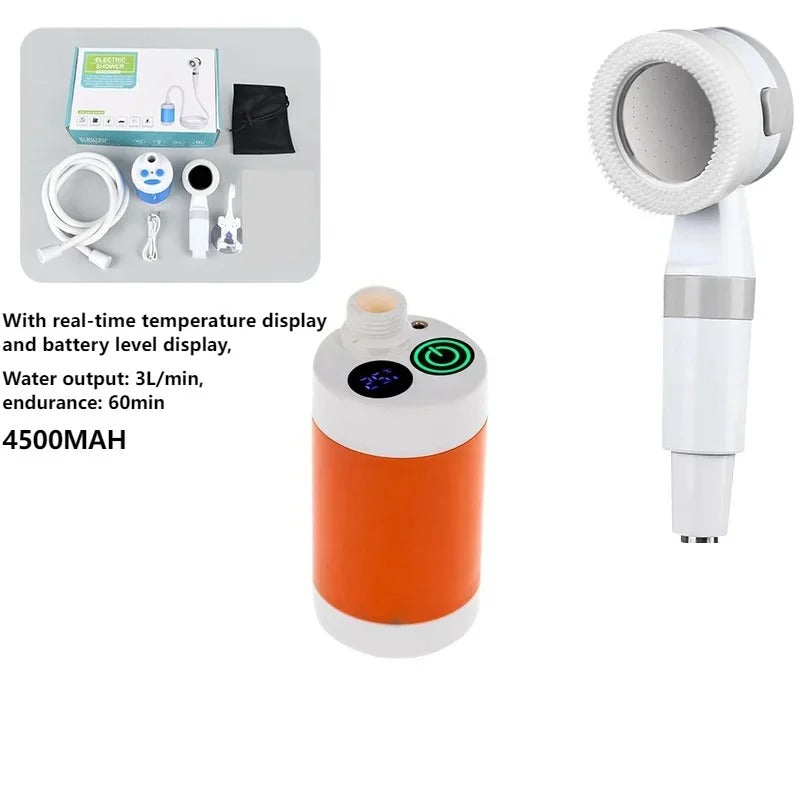 Portable Camping Shower – Rechargeable, Fast Charging, Lightweight & Easy to Use