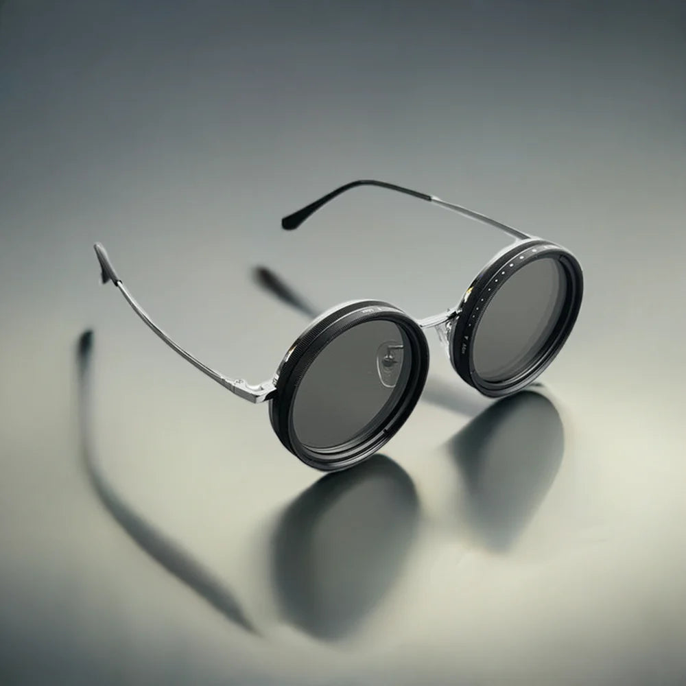 Stylish Adjustable Polarized Sunglasses with ND Filter – Handcrafted Retro Design for Men & Women.