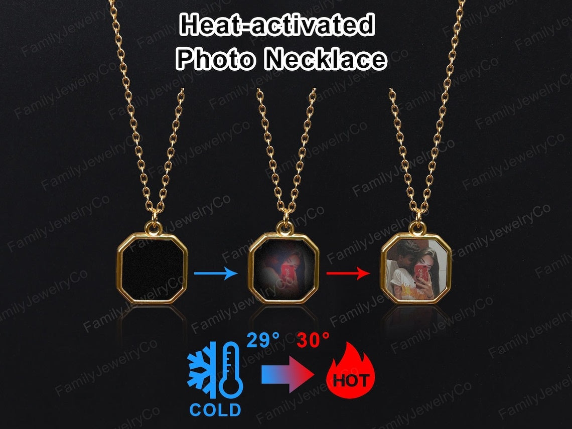 Personalized Heat-Activated Photo Necklace