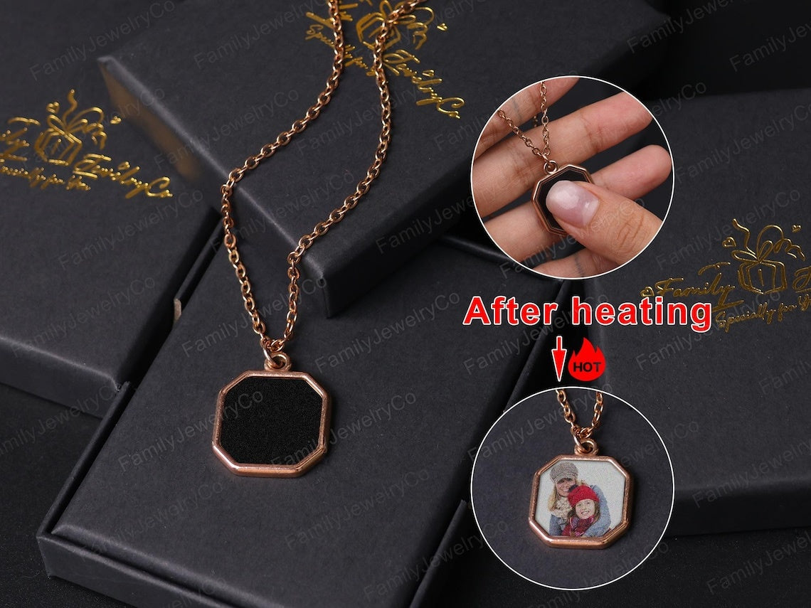 Personalized Heat-Activated Photo Necklace
