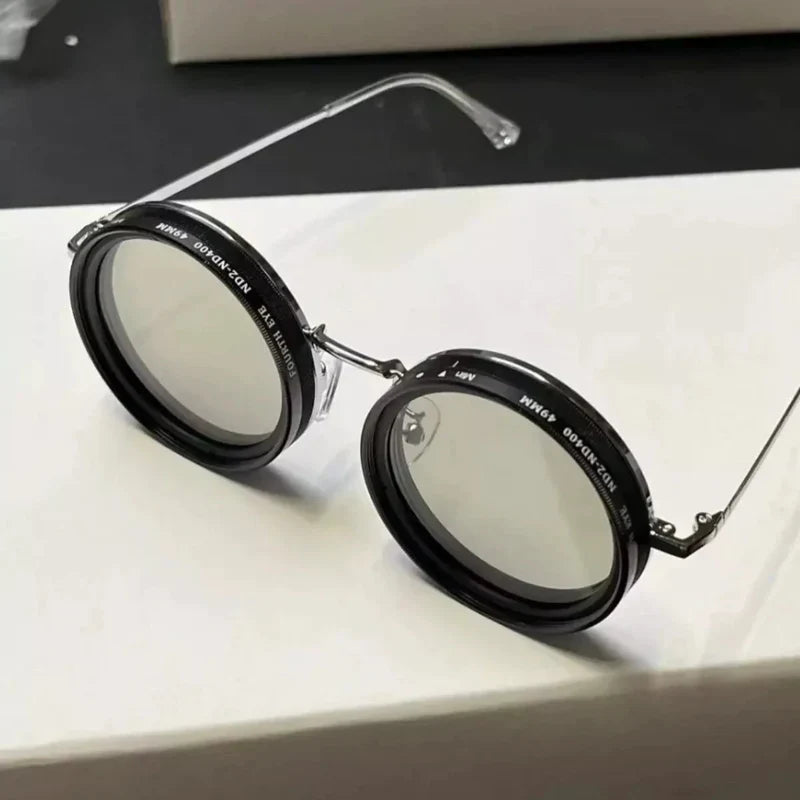 Stylish Adjustable Polarized Sunglasses with ND Filter – Handcrafted Retro Design for Men & Women.