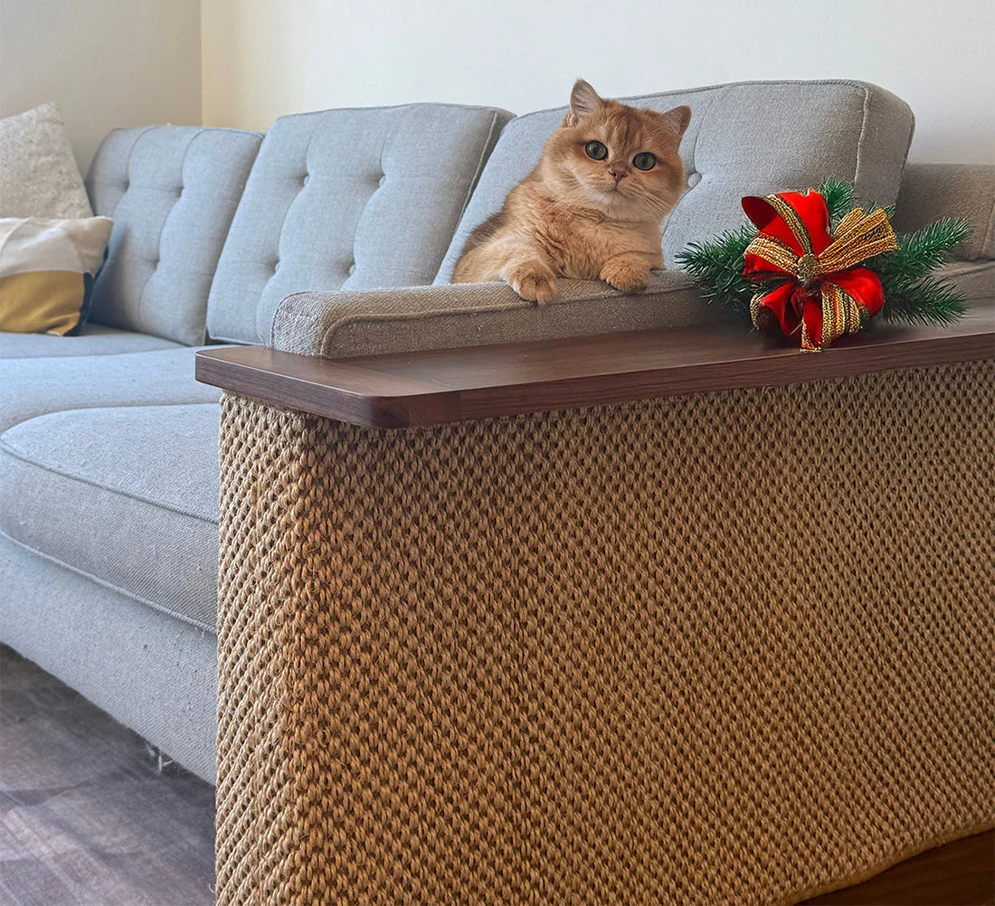 Smart Corner End Table – Sofa Saver, Cat Scratch Station & Stylish Decor