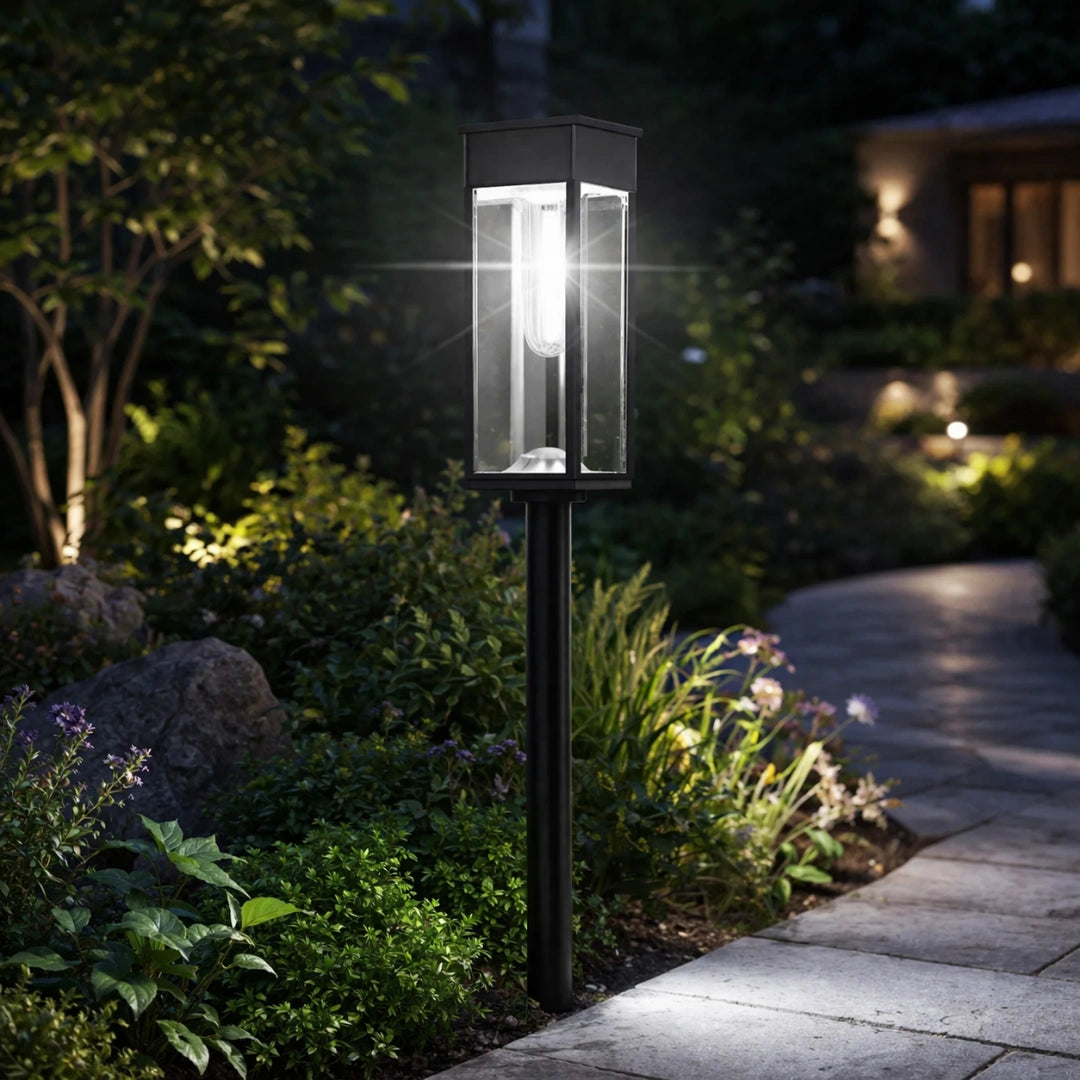 Cilious Ambient Solar Pathway Lights - Auto‑Charging Solar, Tungsten Filament Effect, Waterproof & Wireless